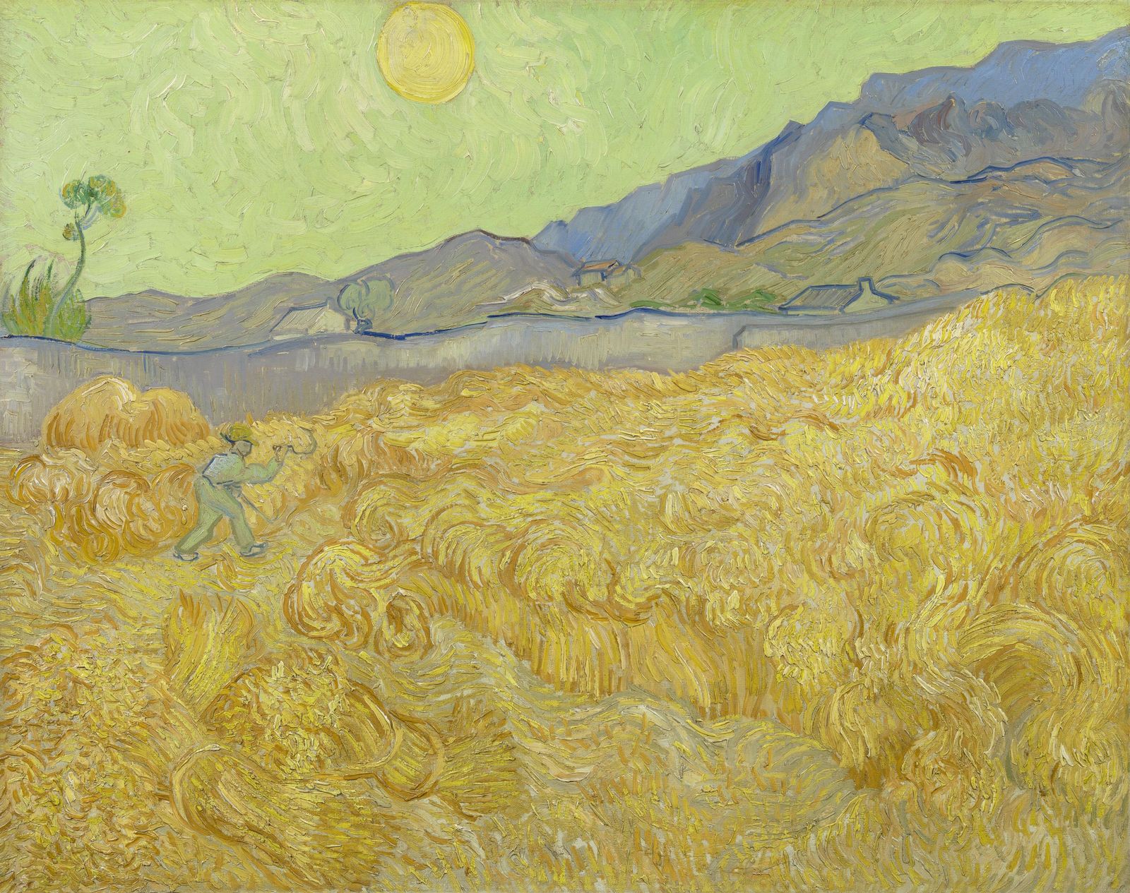 Винсент Ван Гог - Пшеничное поле со жнецом
